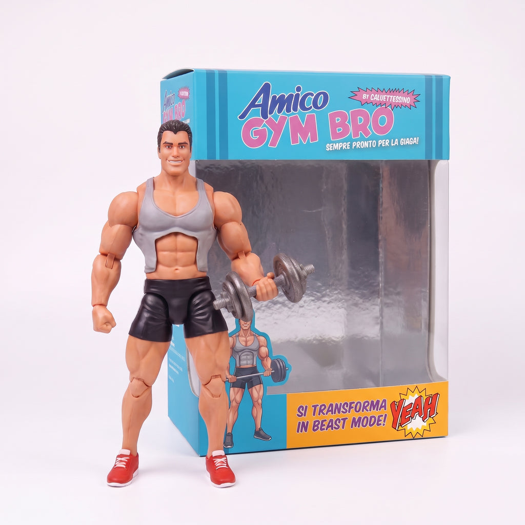 🏋️ Gym Bro by Calvettissimo – L'unico amico sempre pronto per la ghisa! | LIMITED EDITION DIPINTO A MANO